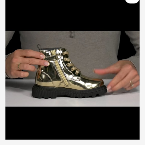 Boots by Naturino for girls size 26 EU - 9.5 US ;16.2cm closure Zipper and laces - Picture 9 of 14